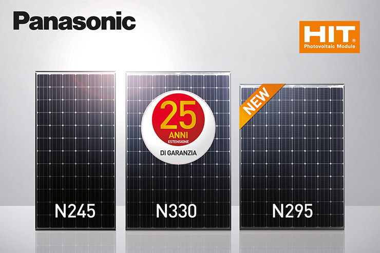Panasonic Solar, 25 anni di garanzia per i moduli fotovoltaici HIT