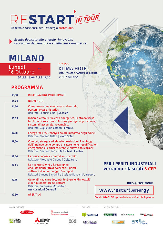 Fronius RESTART in tour a Milano, efficienza e CFP per periti