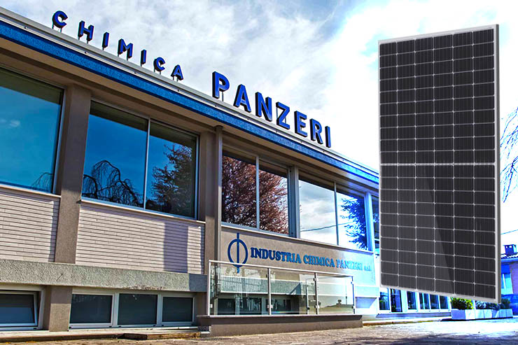 Pannelli Viessmann per l’impianto fotovoltaico Chimica Panzeri