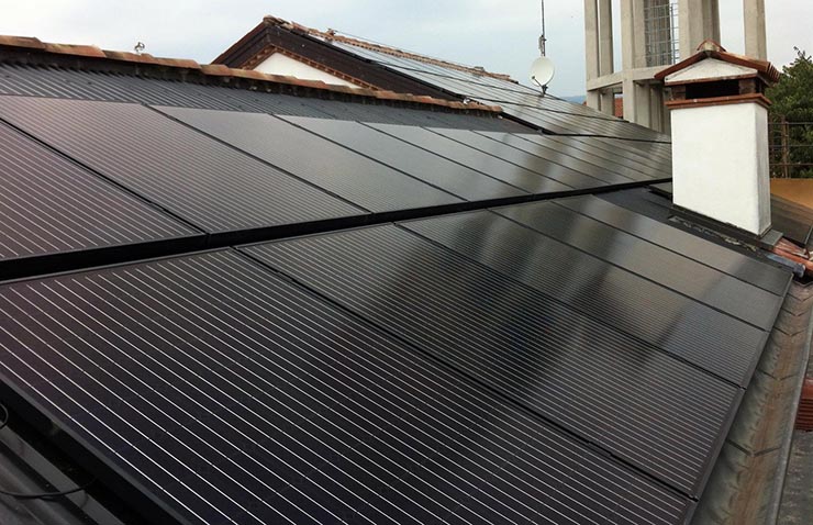 Panasonic Hit Kuro, il fotovoltaico all-black a Cartigliano