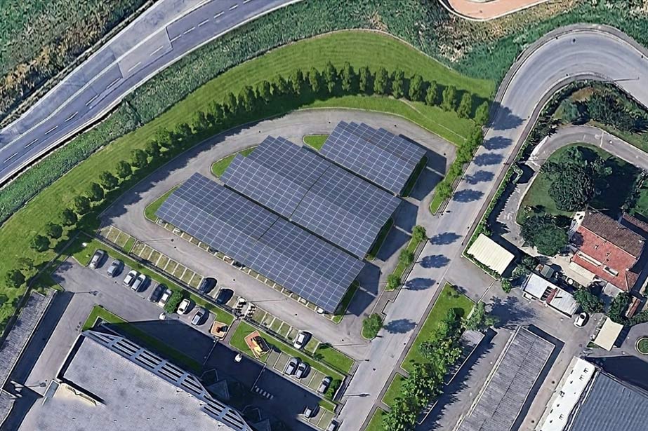 Pensiline fotovoltaiche